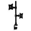 ADPVRLUQ Full Motion Dual Monitor Desk Stand Bracket 10"-27" Clip Grommet Hole Base PC Mount Foldable Arm Bracket XD08(XD06-700) view 3