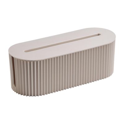 DimyFew Cable Management Box Cord Holder Hide Conceal Cord Organization Dustproof Cord Organizer for Desk Cable Organizer Box for Computer Phone, White