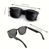 MYNINES Smart Audio Glasses, Smart Sunglasses with Wireless Headset, Speaker, Polarized lens, Touch Control, Open Ear Music and UV400 for Men and Women - Black view 2