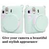 AEXUTDA Case for Instax Mini12 CameraMini12 Camera Silicone Case, Anti-Scratch Slim Fit Soft Skin, Mini12 Accessories with Detachable Lens Coverr,Light Green view 2