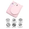 AEXUTDA Case for Instax Mini 12 CameraMini12 Camera Silicone Case , Anti-Scratch Slim Fit Soft Skin, Mini 12 Accessories with Detachable Lens Cover,Light Pink view 4