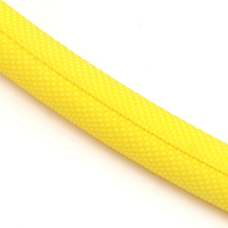EASYFA Self Closing PET Expandable Braided Sleeve, Wire Wrap Protect Cable Sock Tube, Self-Closed Flexible Hose Pipe(Yellow,5MM*5 Meters)