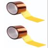 2 Pack ESD Anti-Static Polyimide Gold Finger High-Temperature Tape,Double-Sided,for Lithium Batteries and Electronics (Width 70MM x Length 33M) view 1