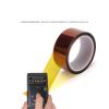 2 Pack ESD Anti-Static Polyimide Gold Finger High-Temperature Tape,Double-Sided,for Lithium Batteries and Electronics (Width 70MM x Length 33M) view 2