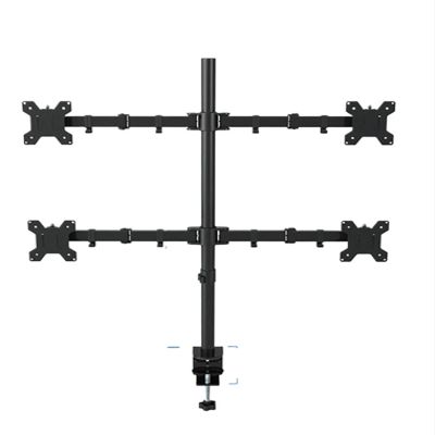 ADPVRLUQ Desktop Stand Full Motion 360 Degree 4 Screen Monitor Stand 10"-24" LCD LED Monitor Mounting Arm Each Head Load Capacity 8kg(Desktop Clamping)