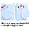 AEXUTDA Case for Instax Mini12 CameraMini12 Camera Silicone Case, Anti-Scratch Slim Fit Soft Skin, Mini12 Accessories with Detachable Lens Cover,Light Blue view 2