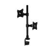 ADPVRLUQ Full Motion Dual Monitor Desk Stand Bracket 10"-27" Clip Grommet Hole Base PC Mount Foldable Arm Bracket XD08(XD02-700) view 1