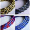 10M PET Sleeves Flat Tight Braided Expandable Cable Wire Snakeskin Sleeving Cord Protector(Red,3mm) view 3