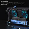 10 in 1 Docking Station for Steam Deck OLED for Legion Go for Claw, Dual Cooling Fan, USB Ports, 100W Charging Port, Dock Station view 4