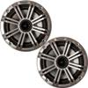 Kicker 8" LED Marine Speakers with Universal Pod Mounts (Pair) 1.75" Clamps UTV or Boat Audio Upgrade for Bimini Top or Cage Mount view 2