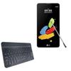 BoxWave Keyboard Compatible with LG Stylus 2 Plus - SlimKeys Bluetooth Keyboard, Portable Thin with Chiclet-Style Keys - Jet Black view 1