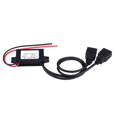 15W 3A USB Charger Adapter Converter Module for Car Motorcycle Phone Charge, Dual USB Ports, Super Thin Design, ABS Housing, for Smartphones Tablets