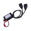 15W 3A USB Charger Adapter Converter Module for Car Motorcycle Phone Charge, Dual USB Ports, Super Thin Design, ABS Housing, for Smartphones Tablets view 3