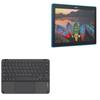 BoxWave Keyboard Compatible with Lenovo TAB 10 TB-X103F - SlimKeys Bluetooth Keyboard with Trackpad, Portable Slim TouchPad - Jet Black view 1