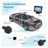 AZAXCQ 86790-06011 86790-0E010 Rear View Camera Reversing Assist Camera Compatible with Toyota Camry Highlander 2006-2015 view 3