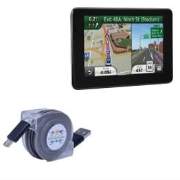 BoxWave Cable Compatible with Garmin Nuvi 3590LMT - miniSync, Retractable, Portable Sync Cable