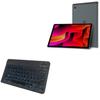 BoxWave Keyboard Compatible with Headwolf WPad 1 - SlimKeys Bluetooth Keyboard - with Backlight, Portable Slim LED 7 Colors - Jet Black view 1