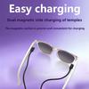MYNINES Smart Audio Glasses, Sunglasses with Wireless Headset Built-in Mic & Speakers, Touch Control and Voice Assistant Suitable for Men Women Outdoor Driving Running Use (Transparent Lens) view 4