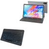 BoxWave Keyboard Compatible with HISORL T618 Android Tablet (10 in) - SlimKeys Bluetooth Keyboard - with Backlight, Portable Slim LED 7 Colors - Jet Black view 1