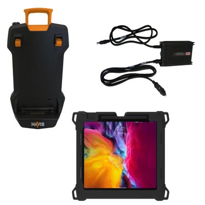 Havis PKG-TAB4-APP4 Package  DS-TAB-401 Docking Station, TC-409 Tablet Case, and LPS-184 DC Power Supply for Apple iPad Pro 11 (2nd  4th Gen)