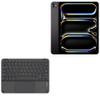 BoxWave Keyboard Compatible with Apple iPad Pro (7th Gen 2024) (13 in) - SlimKeys Bluetooth Keyboard with Trackpad, Portable Slim TouchPad - Jet Black view 1