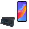 BoxWave Keyboard Compatible with Huawei Honor 8A 2020 - SlimKeys Bluetooth Keyboard - with Backlight, Portable Slim LED 7 Colors - Jet Black view 1