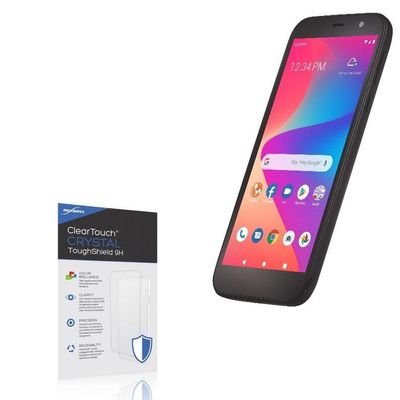 BoxWave Screen Protector Compatible With BLU View 2 - ClearTouch Crystal ToughShield 9H (2-Pack), Clear 9H Tough Flexible Film Screen Protector