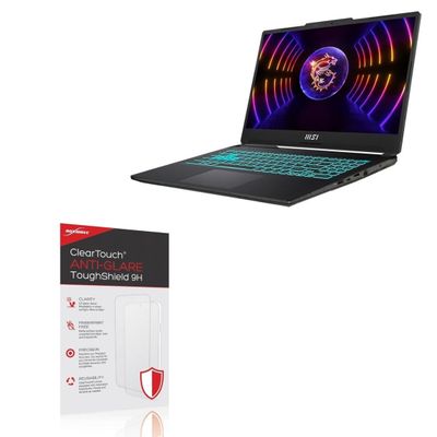 BoxWave Screen Protector Compatible with MSI Cyborg 15 A12VF-215US - ClearTouch Anti-Glare ToughShield 9H (2-Pack), Anti-Glare 9H Tough Flexible Film Screen Protector