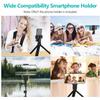 AYNEFY Smartphone Clamp Holder 360 Rotatable, Three 1/4 Thread for Tripod, Selfie Stick, Compatible with 11/11 Pro/11 Pro, for Vertical and Level, Made of view 4