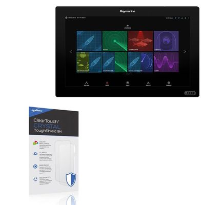 BoxWave Screen Protector Compatible with Raymarine Axiom XL 19 - ClearTouch Crystal ToughShield 9H (2-Pack), Clear 9H Tough Flexible Film Screen Protector