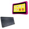 BoxWave Keyboard Compatible with Nabi Barbie Tablet - SlimKeys Bluetooth Keyboard, Portable Thin with Chiclet-Style Keys - Jet Black view 1