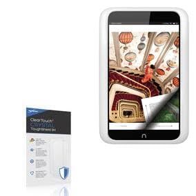 BoxWave Screen Protector Compatible With Barnes & Noble NOOK HD - ClearTouch Crystal ToughShield 9H (2-Pack), Clear 9H Tough Flexible Film Screen Protector