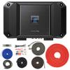 Alpine R2-A75M R Series Mono Class D Subwoofer Amplifier 750W with SoundBox TCK4 4 Gauge OFC Complete 4 GA Copper Amplifier Install Wiring Kit Bundle view 1