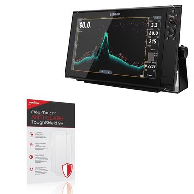 BoxWave Screen Protector Compatible with Simrad NSO Evo3 (16 in) - ClearTouch Anti-Glare ToughShield 9H (2-Pack), Anti-Glare 9H Tough Flexible Film Screen Protector