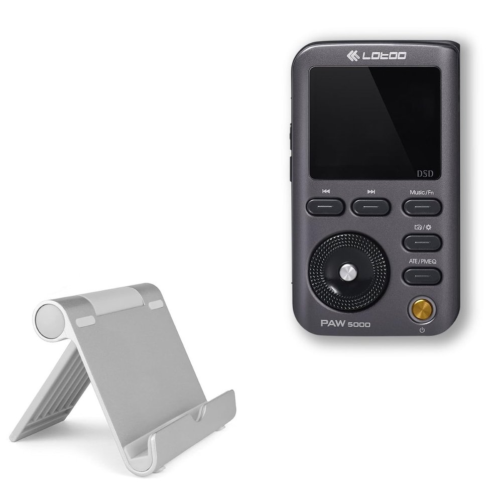 BoxWave Stand and Mount Compatible with Lotoo PAW 5000 - VersaView Aluminum Stand, Portable, Multi Angle Viewing Sturdy