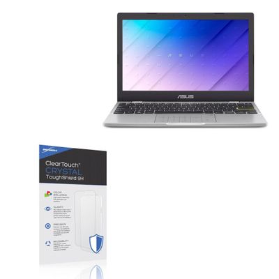 BoxWave Screen Protector Compatible With ASUS VivoBook Go 12 (L210) - ClearTouch Crystal ToughShield 9H (2-Pack), Clear 9H Tough Flexible Film Screen Protector
