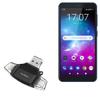 BoxWave Smart Gadget Compatible with ZTE Blade A5 - AllReader SD Card Reader, microSD Card Reader SD Compact USB - Jet Black view 1
