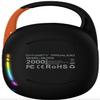 DYNASTY PROAUDIO SB-POD Ultra-Portable Bluetooth Speaker with LED Ambient Lights, IPX7 Waterproof & Dustproof, Blueotooth 5.3, HD Sound, Punch Bass, Integrated Carabiner, Stereo Pairing (Black) view 3