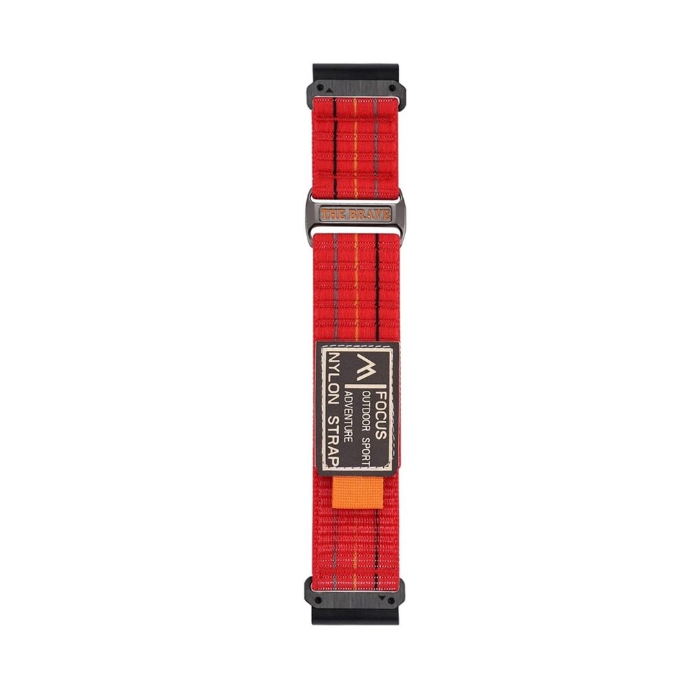 22 26mm Quick fit Nylon Strap For Garmin Fenix 8 47MM 51MM 7X 6X 5 For Tactix7pro Bracelet Band Accessories(Red,26mm(Fenix 8 51mm))