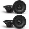 Alpine DM-65-G 6.5-Inch 2-Way Coaxial Speakers with Grille Bundle, 4 Speakers view 1