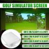 DFEDHF Golf Simulator Impact Screen, Golf Display Projection Screen for Golf Training, Universal White Virtual Golf Hitting Screen, Golf Swing Trainers for Indoor Home Beginners(1m*3m) view 3