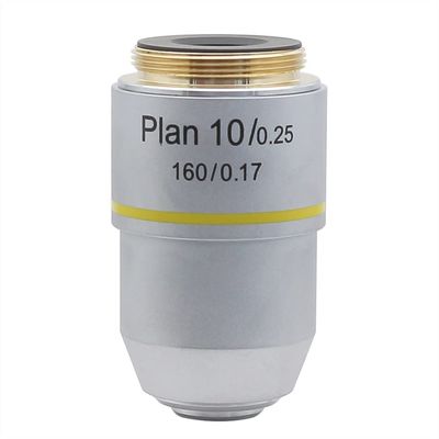 JOEBO Microscope Kit Microscope Objective Lens 4X 10X 20X 40X 60X 100X 195 Plan Objective Len RMS Thread Interface Biological Microscope Accessories Microscope Lens Adapters(10x)