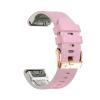 20MM Silicone Leather Strap For Garmin Fenix 8 E 43mm 7S 6s 5s Quick Installation Wristband Accessories(Pink,For Fenix 6S) view 1