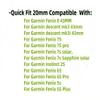 20MM Silicone Leather Strap For Garmin Fenix 8 E 43mm 7S 6s 5s Quick Installation Wristband Accessories(Pink,For Fenix 6S) view 3