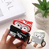 [2Pack] Gedicht for Apple Airpods 3rd Generation Case Cover, Cute Cartoon Shoe Box Soft Silicone Protective Cases for AirPods 3 Case with Keychain for Women Men, Red+Light Gray view 3
