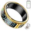 DEERLET Smart Ring Health Tracker with Display for Women Men - German Chip,Ultra Light,Ultrathin,Free Charging case,iOS/Android/Fitness/Heart Rate/SpO2/Sleep/Step/Pressure view 1