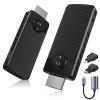 Wireless HDMI Transmitter and Receiver for Streaming Kit,Built-in Antenna Low-latency transmission of 1080P HD video streams,Video/Audio to Monitor from PC,Auto Pairing for Laptop/TV/Monitor/Projector view 1