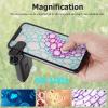 JOEBO Microscope Kit 60-100x Pocket Microscope Electric Mini Microscope with LED with Clip Microscope Lens Adapters view 3