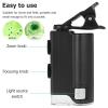 JOEBO Microscope Kit 60-100x Pocket Microscope Electric Mini Microscope with LED with Clip Microscope Lens Adapters view 4