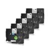 5PK Compatible Flexible-ID Wire Label Tape Compatible with 12mm PT-D600 D210 P700 P710BT Label Maker TZe-FX231 TZ-FX231(6mm Black on White) view 1